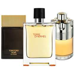 Paquete de 3 perfumes: Terre d’Hermès, Azzaro Wanted, Tom Ford Noir Extreme (Eau de Parfum)